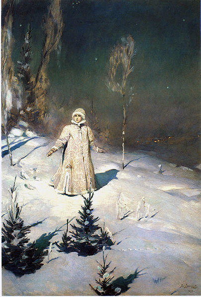  [Viktor Vasnetsov. Scanned from A. K. Lazuko Victor Vasnetsov, Leningrad: Khudozhnik RSFSR, 1990, ISBN 5-7370-0107-5 by Alex Bakharev ( http://en.wikipedia.org/wiki/File:Vasnetsov_Snegurochka.jpg )]